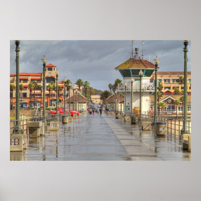 Huntington Beach Pier California Poster (Vorne)