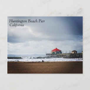Huntington Beach Pier, Kalifornien Postkarte