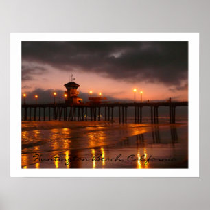 Huntington Beach Pier Kalifornien USA Poster