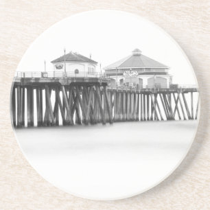 Huntington Beach Pier Sandstein Untersetzer