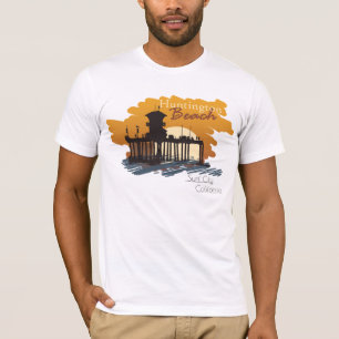 Huntington Beach Pier Sunset - Surf City T-Shirt