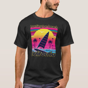 Huntington Beach Retro 80er Style Souvenir Beach T-Shirt