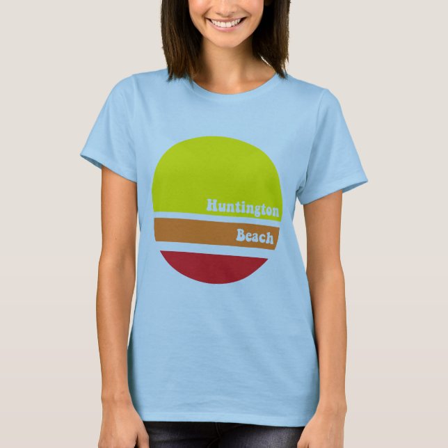 Huntington Beach Retro T-Shirt (Vorderseite)
