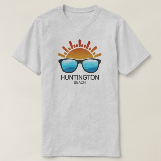Huntington Beach South Carolina Sonnenbrille T-Shirt (Design vorne)
