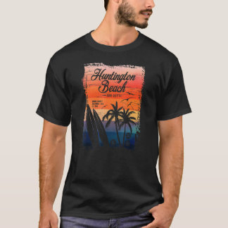 Huntington Beach Surf City California Vintag Dist T-Shirt