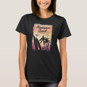 Huntington Beach Surf City California Vintag Dist T-Shirt