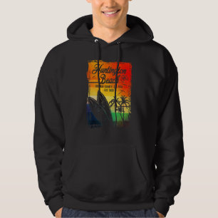 Huntington Beach Surf City California Vintag Surf Hoodie