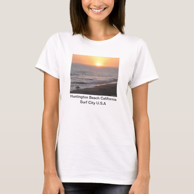 Huntington Beach "Surf City"  T-Shirt (Vorderseite)