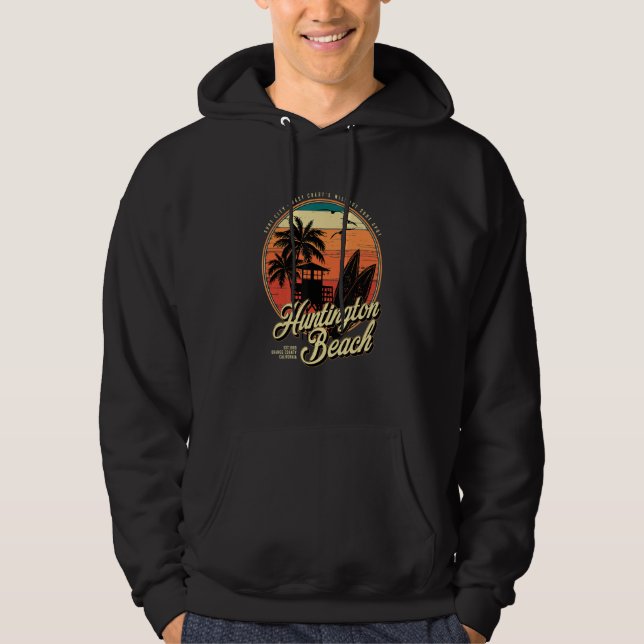 Huntington Beach Surf City West Coastu2019s Wildes Hoodie (Vorderseite)