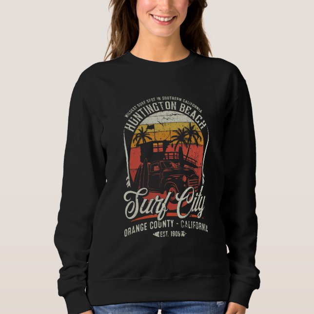 Huntington Beach Surf City West Coastu2019s Wildes Sweatshirt (Vorderseite)