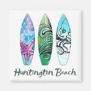 Huntington Beach Surfboards Magnet