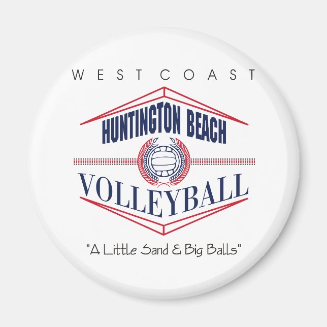Huntington Beach Volleyball-Geschenk Magnet (Vorne)