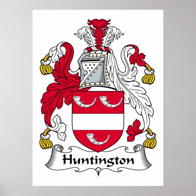 Huntington Familienwappen Poster (Vorne)