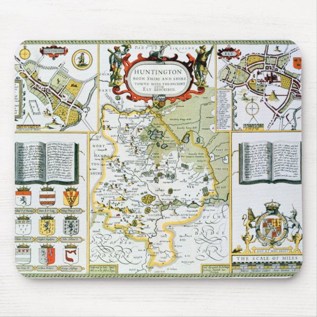 Huntington, graviert von Jodocus Hondius Mousepad (Vorne)
