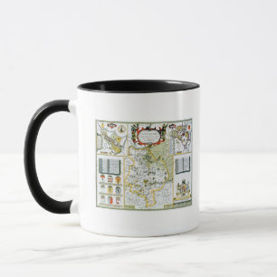 Huntington, graviert von Jodocus Hondius Tasse