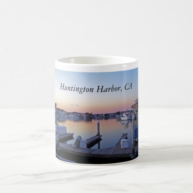 Huntington Harbour Sunset Tasse (Mittel)