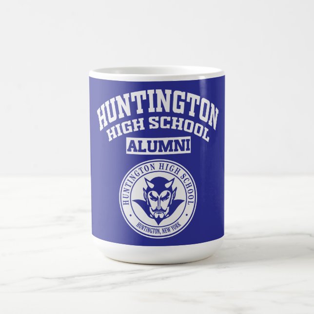 Huntington High School NY Alumni-Tasse Kaffeetasse (Mittel)