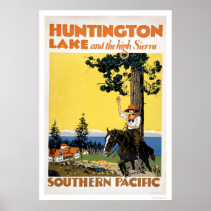 Huntington Lake und Sierras Poster