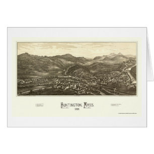 Huntington, panoramische Karte MAs - 1886