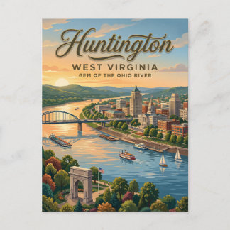 Huntington, West Virginia Postkarte