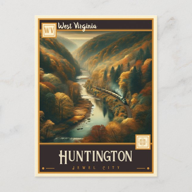Huntington, West Virginia | VINTAG Postkarte (Vorderseite)