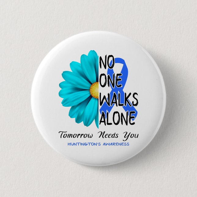 Huntington's Awareness Month Ribbon Geschenke Button (Vorderseite)