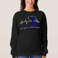 Huntington's Disease Awareness Butterfly Blue Ribb