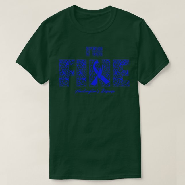 Huntingtons Disease Awareness Fine Ribbons in dies T-Shirt (Design vorne)