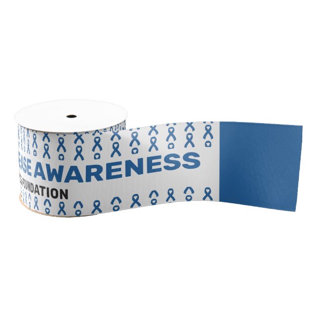 Huntington's Disease Awareness Pattern Ribbon Ripsband (Spule)