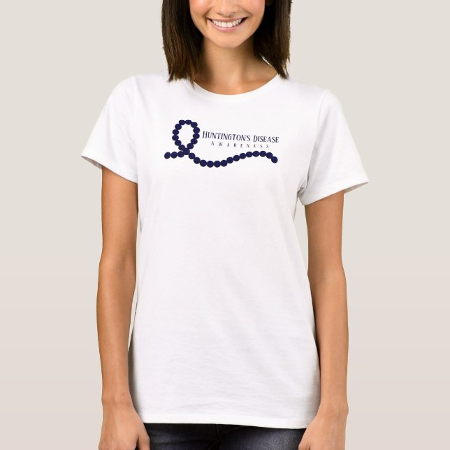 Huntington's Disease Awareness Ribbon T-Shirt (Vorderseite)