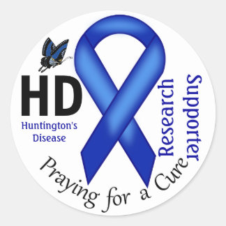 Huntington's Disease HD Awareness Research Support Runder Aufkleber