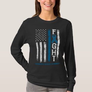 Huntington's Disease Warrior US Flag T-Shirt