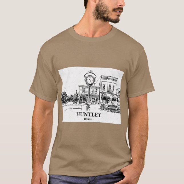 Huntley Illinois Oversized T-Shirt (Vorderseite)