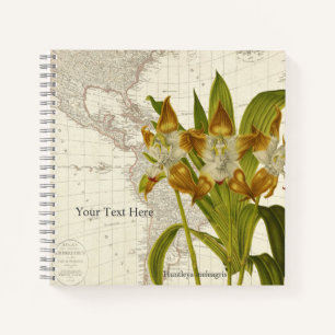 Huntleya Meleagris Orchideen Notizbuch