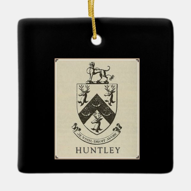 Huntleycoat Keramikornament (Vorderseite)
