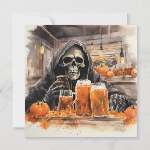 👻 "Hunts & Hops Bash" 🍻! 🍻 👻 Halloween Einladung
