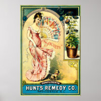 Hunt's Remedy Co. Ephemera POSTER DRUCK A5 A2