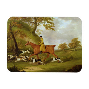 Huntsman and Hounds, 1809 (Öl auf Leinwand) Magnet