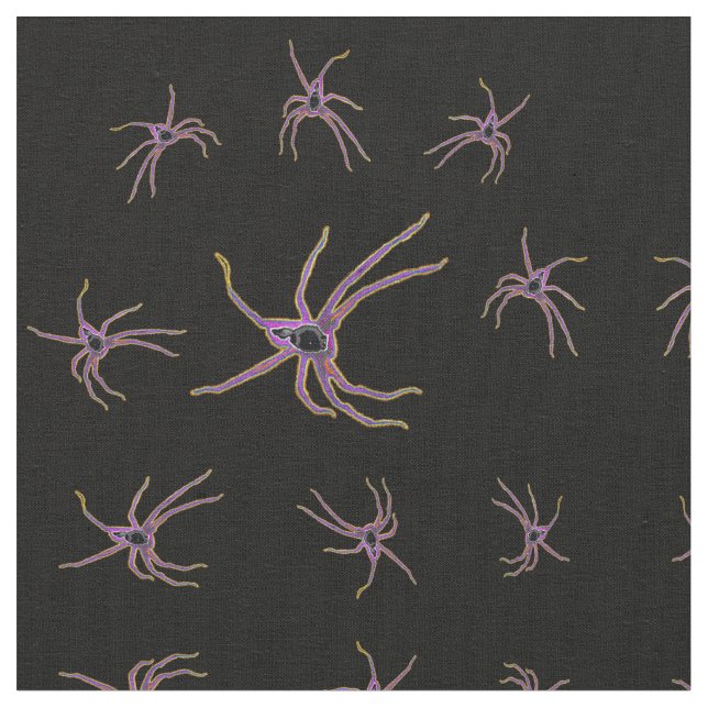 Huntsman Spider Oil Art, Stoff (Nahaufnahme)