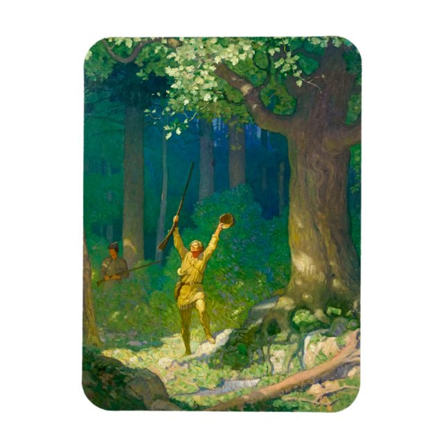 Huntsman von Newell Convers Wyeth Magnet (Vertikal)