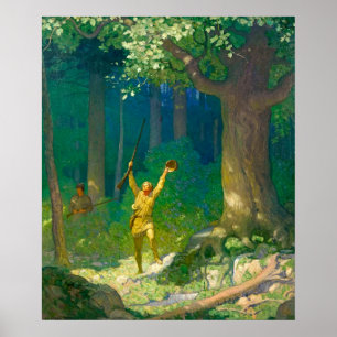 Huntsman von Newell Convers Wyeth Poster