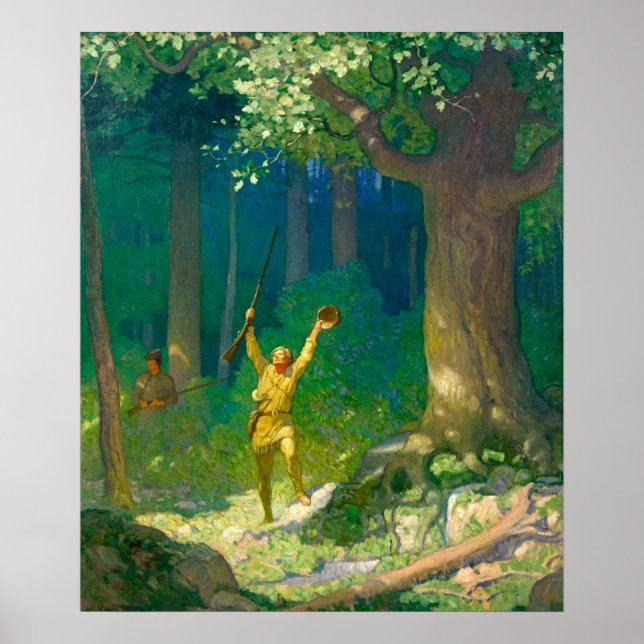 Huntsman von Newell Convers Wyeth Poster (Vorne)