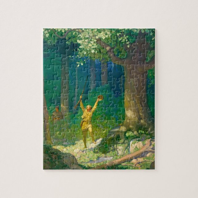 Huntsman von Newell Convers Wyeth Puzzle (Vertikal)
