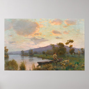 Huntsmen und Hounds Sergei Ivanovich Wasilkovsky Poster