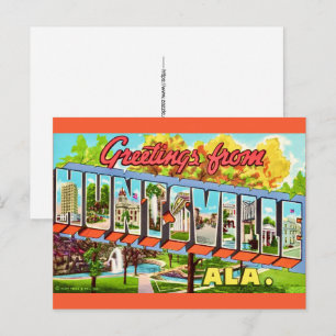 Huntsville AL Vintage-Postkarte Postkarte