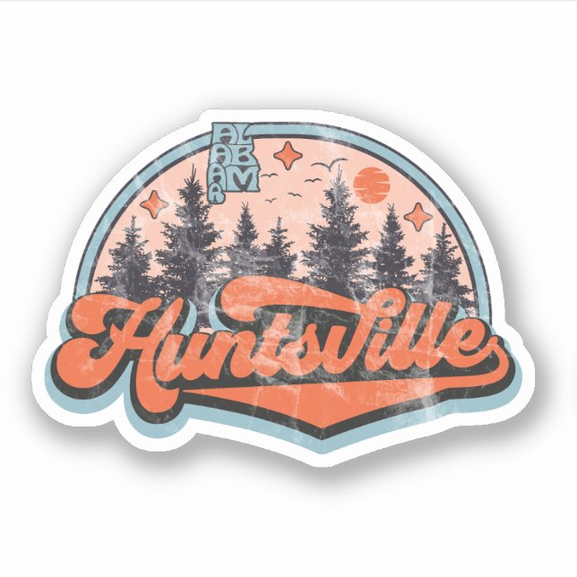 Huntsville, Alabama Aufkleber (Vorderseite)