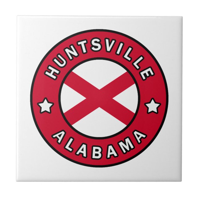 Huntsville Alabama Fliese (Vorderseite)