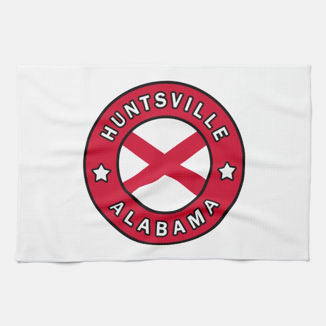 Huntsville Alabama Geschirrtuch (Horizontal)