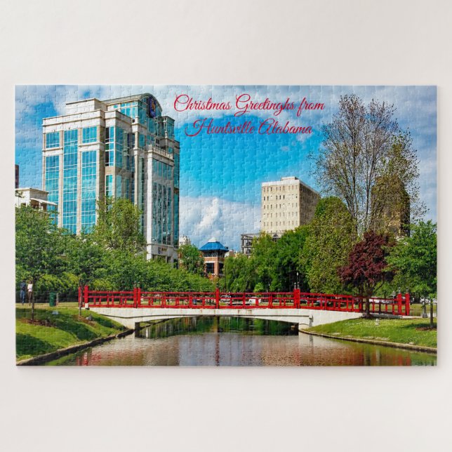 Huntsville Alabama Happy 4. Juli Mum Jigsaw Pu Puzzle (Horizontal)