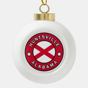 Huntsville Alabama Keramik Kugel-Ornament